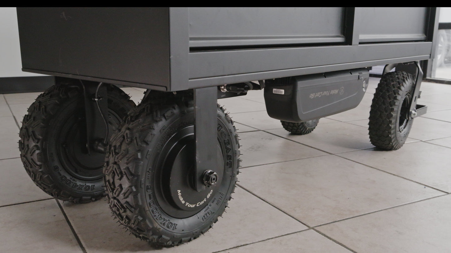 Motorized Cart Conversion Kit with Disc Brakes