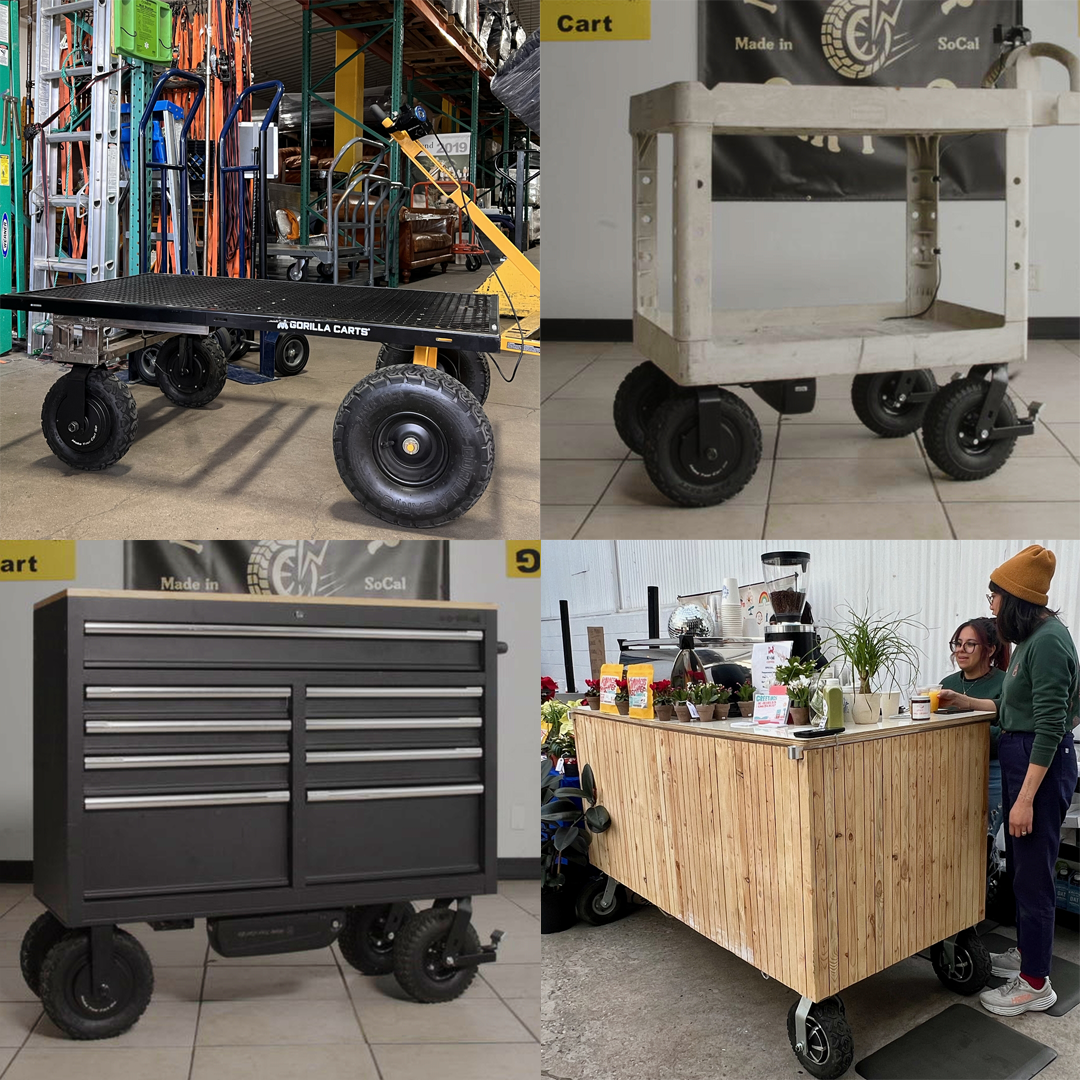 Motorized Cart Conversion Kit with Disc Brakes