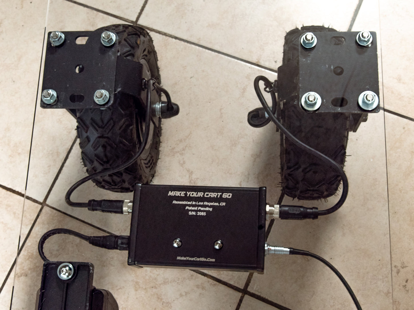 Motorized Cart Conversion Kit with Disc Brakes