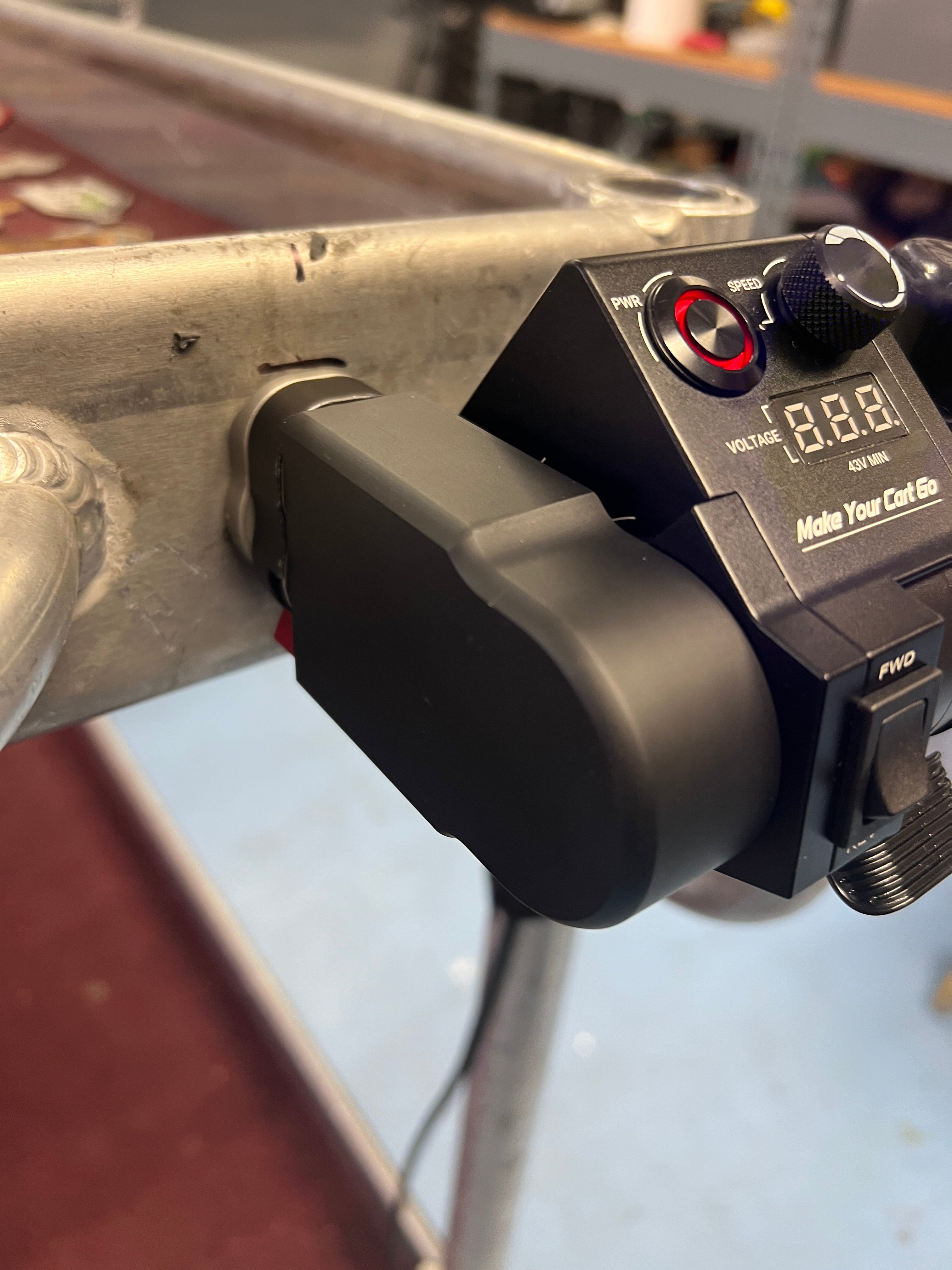 Throttle Mount Block - Flat Surface Mount – Make Your Cart Go