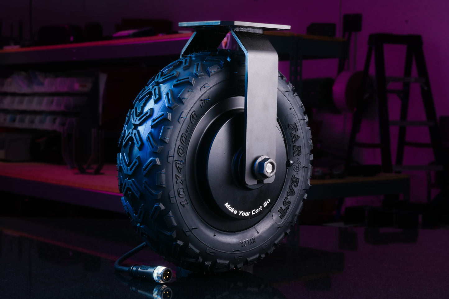 Motorized Cart Conversion Kit with Disc Brakes
